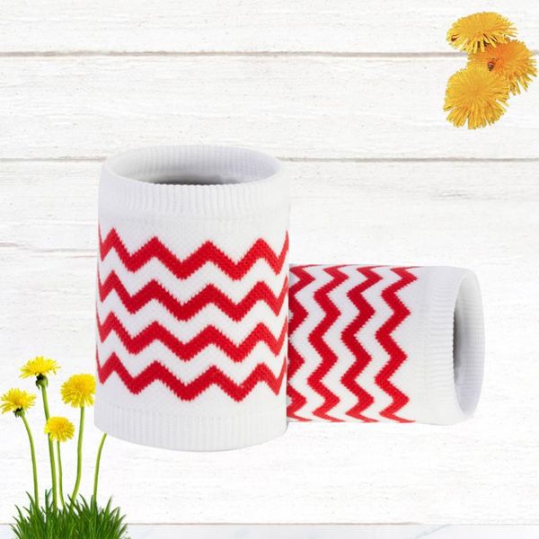 wrist support 1 pair stripes pattern brace soft protective wristband cuff basketball training breathable, Black;red
wrist support 1 pair stripes pattern brace soft protective wristband cuff basketball training breathable, Black;red