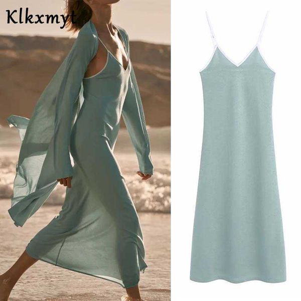 klkxmyt za summer women square neck green color sling dress female chic backless casual slim party beach vestido 210527, Black;gray
klkxmyt za summer women square neck green color sling dress female chic backless casual slim party beach vestido 210527, Black;gray