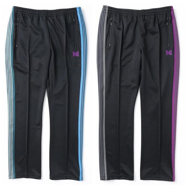 men's pants fashion casual brand needles butterfly embroidery side stripe sweatpants streetwear techwear y2k traf men trousers, Black
men's pants fashion casual brand needles butterfly embroidery side stripe sweatpants streetwear techwear y2k traf men trousers, Black