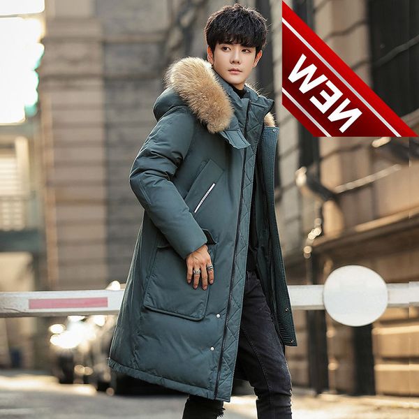 winter new parkas men 2021 brand windproof windbreaker duck down thick warm jacket coat long hooded, Black
winter new parkas men 2021 brand windproof windbreaker duck down thick warm jacket coat long hooded, Black