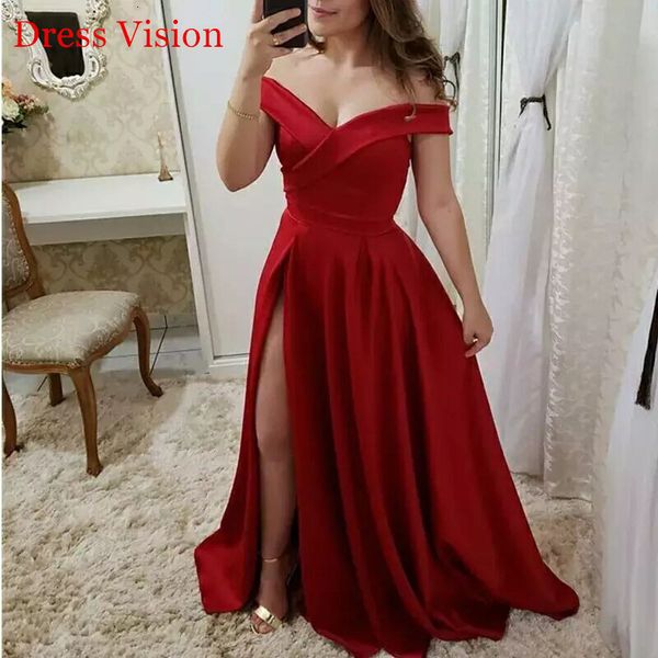 2021 robe soiree v-neck off the shoulder prom e elegant party gowns vestido fiesta de boda side split s5a6, White;pink
2021 robe soiree v-neck off the shoulder prom e elegant party gowns vestido fiesta de boda side split s5a6, White;pink