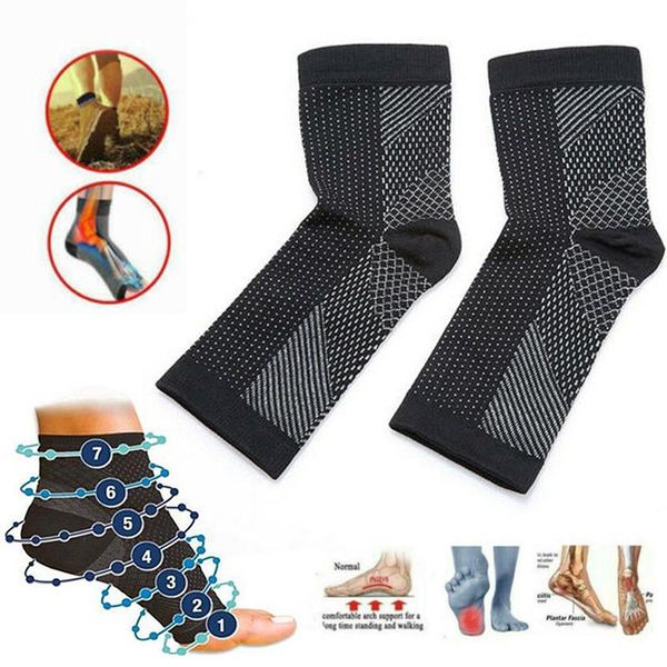 1 pair sports ankle brace compression ankle support anti fatigue socks breathable net foot sleeve yoga anklet protective gear, Blue;black
1 pair sports ankle brace compression ankle support anti fatigue socks breathable net foot sleeve yoga anklet protective gear, Blue;black