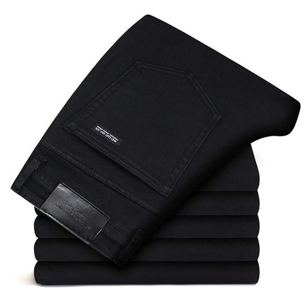 autumn classic style pure black stretch men's jeans fashion casual slim-fit denim pants male brand trousers 211120, Blue
autumn classic style pure black stretch men's jeans fashion casual slim-fit denim pants male brand trousers 211120, Blue