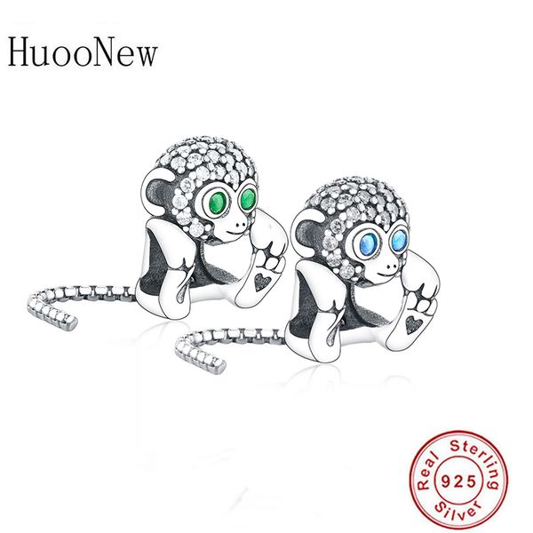 fit original european charm bracelet 925 sterling silver animal monkey green zircon snake chain bead pendant making berloque new q0531, Black
fit original european charm bracelet 925 sterling silver animal monkey green zircon snake chain bead pendant making berloque new q0531, Black