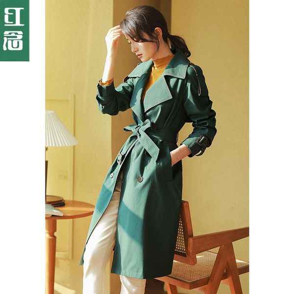 women's trench coats medium long green windbreaker coat autumn 2021 fashion small spring and, Tan;black
women's trench coats medium long green windbreaker coat autumn 2021 fashion small spring and, Tan;black