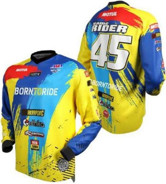 motorcycle downhill jersey with long sleeves, motocross polyester quick-drying racing t-shirt, the same style is customized
motorcycle downhill jersey with long sleeves, motocross polyester quick-drying racing t-shirt, the same style is customized