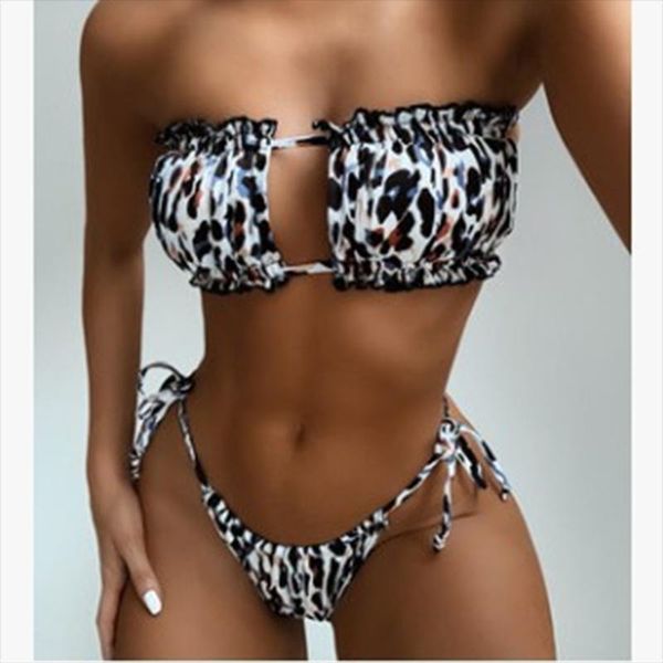 women's swimwear 2021 women bikini pleated bandeau swimsuit female bather swimming beachwear for bathing suit mini thong set, White;black
women's swimwear 2021 women bikini pleated bandeau swimsuit female bather swimming beachwear for bathing suit mini thong set, White;black