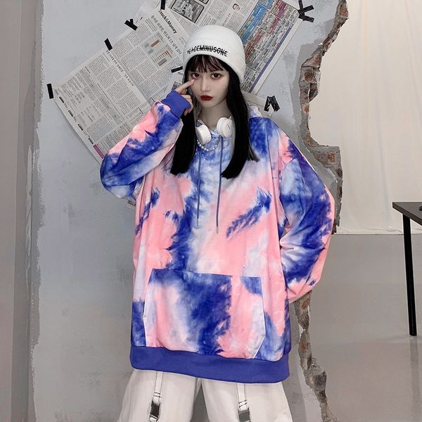 2021 autumn new harajuku style tie-dye thin long-sleeved hooded sweatshirt loose trend 3d8x, Black
2021 autumn new harajuku style tie-dye thin long-sleeved hooded sweatshirt loose trend 3d8x, Black