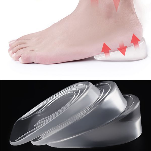 1pair soft silicone gel insoles for heel spurs pain foot cushion foot massager care half heel insole pad height increase support
1pair soft silicone gel insoles for heel spurs pain foot cushion foot massager care half heel insole pad height increase support