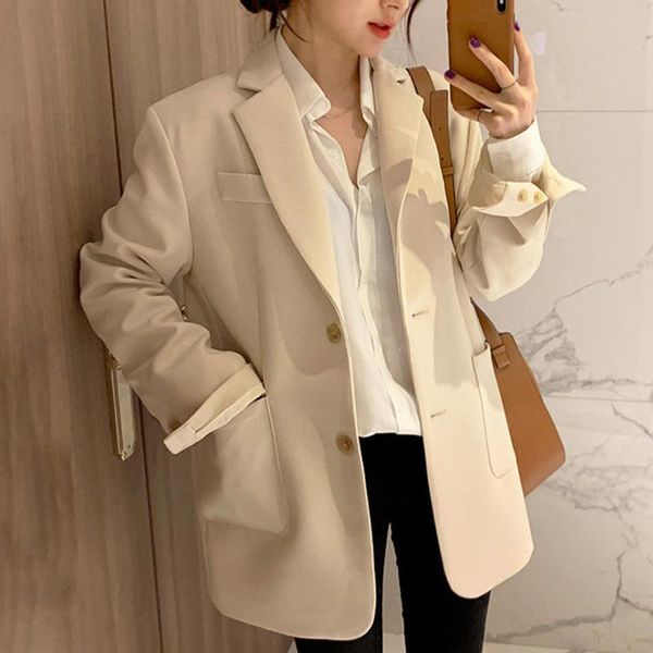 women's suits & blazers women solid color single breasted casual jackets office lady work suit coat ladies basic pocket outerwear, White;black
women's suits & blazers women solid color single breasted casual jackets office lady work suit coat ladies basic pocket outerwear, White;black