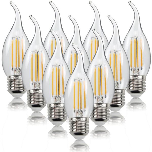 tianfan 10-pack led bulbs candle light bulb c35 tail 4w 6w 110v 220v e26 e27 edison screw base 2700k warm white
tianfan 10-pack led bulbs candle light bulb c35 tail 4w 6w 110v 220v e26 e27 edison screw base 2700k warm white