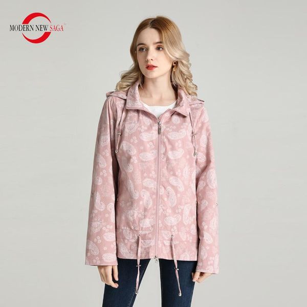 women's jackets modern saga 2021 fashion women jacket spring autumn coat detachable hood windbreaker ladies print plus size, Black;brown
women's jackets modern saga 2021 fashion women jacket spring autumn coat detachable hood windbreaker ladies print plus size, Black;brown