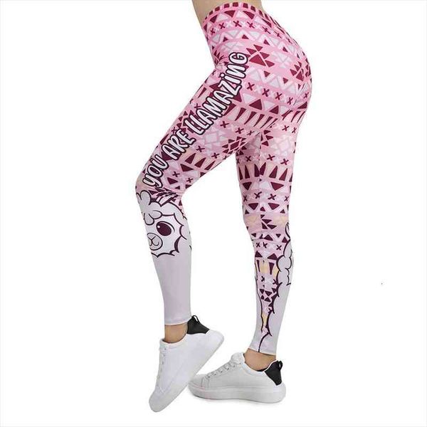 Women Legging Pink Geometric Llamazing Printing Leggins Slim High Elasticity Legins Fitness Leggings Female Pants, Black
Women Legging Pink Geometric Llamazing Printing Leggins Slim High Elasticity Legins Fitness Leggings Female Pants, Black