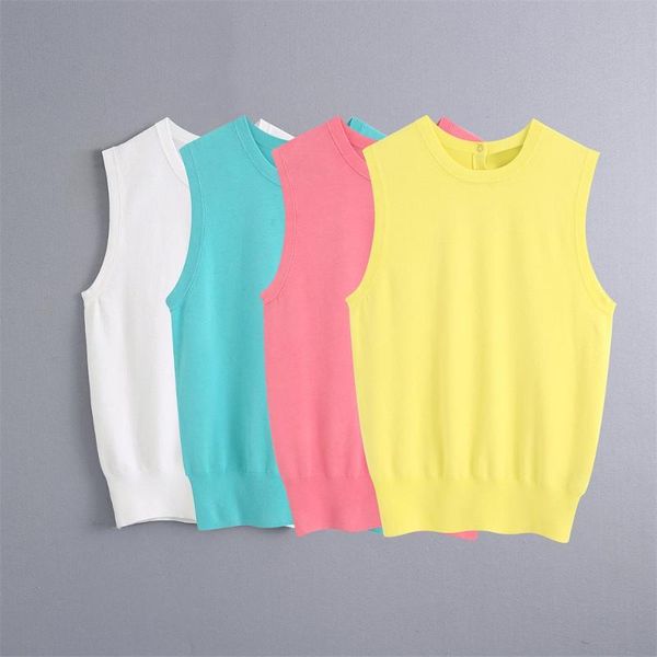 women's tanks & camis 2021 summer solid color round neck sleeveless back button decoration loose and thin knit vest pullover top, White
women's tanks & camis 2021 summer solid color round neck sleeveless back button decoration loose and thin knit vest pullover top, White