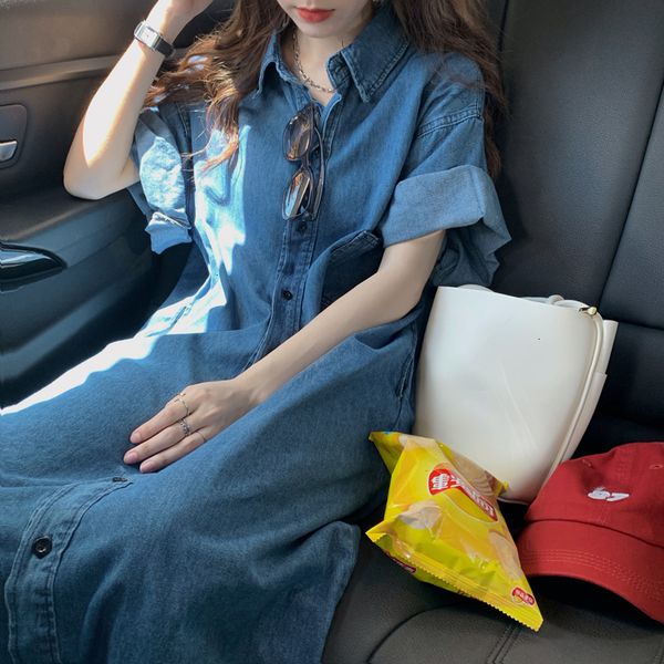 new 2021 summer women denim es blue casual vintage single breasted turn-down collar pockets loose long 9qoi, Black;gray
new 2021 summer women denim es blue casual vintage single breasted turn-down collar pockets loose long 9qoi, Black;gray