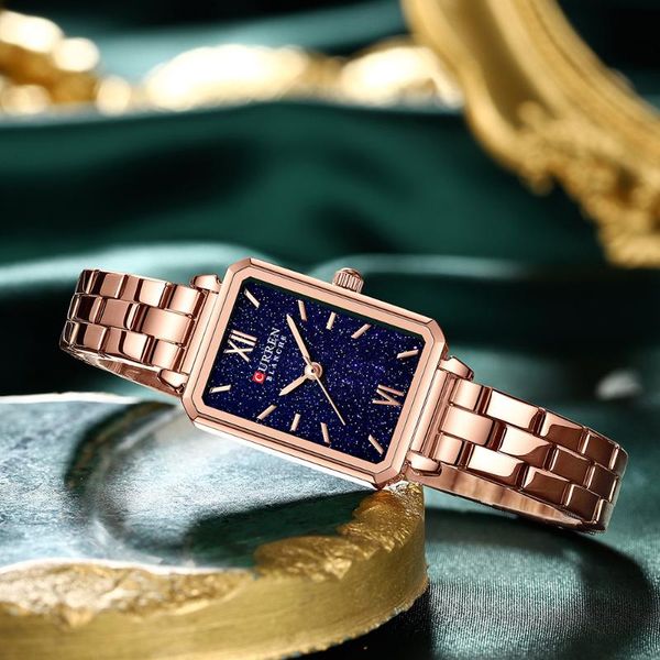 wristwatches curren brand women watches fashion square ladies quartz watch stainless steel green dial simple waterproof luxury, Slivery;brown
wristwatches curren brand women watches fashion square ladies quartz watch stainless steel green dial simple waterproof luxury, Slivery;brown