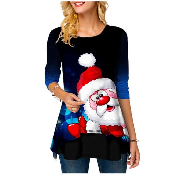 women's blouses & shirts woman loose blouse 2021 autumn fashion o-neck long sleeve santa claus printed pullover ladies vintage casual, White
women's blouses & shirts woman loose blouse 2021 autumn fashion o-neck long sleeve santa claus printed pullover ladies vintage casual, White