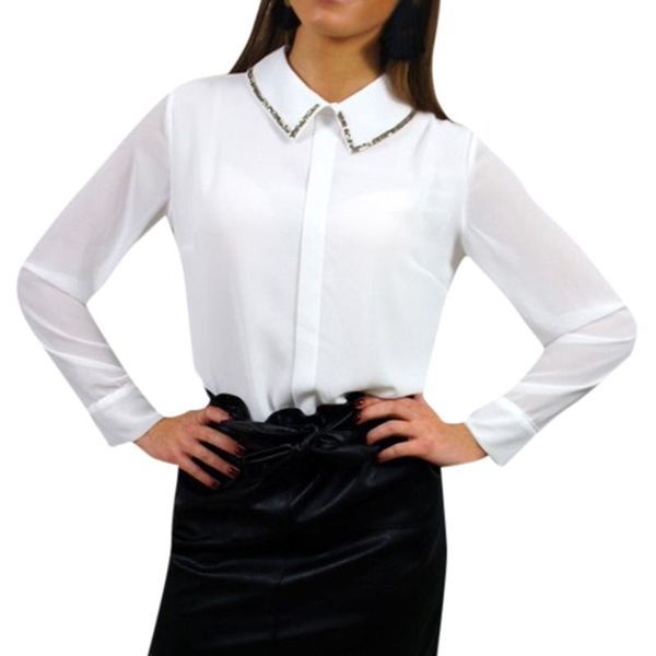 sagacec womens and blouses 2021 turn-down neck long sleeve casual office work blouse chiffon blouse casual shirts tees, White
sagacec womens and blouses 2021 turn-down neck long sleeve casual office work blouse chiffon blouse casual shirts tees, White