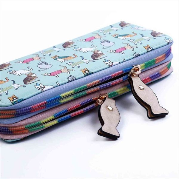 fashion cute cat print wallet long fish style zippers women student purse card holder coin phone, Red;black
fashion cute cat print wallet long fish style zippers women student purse card holder coin phone, Red;black
