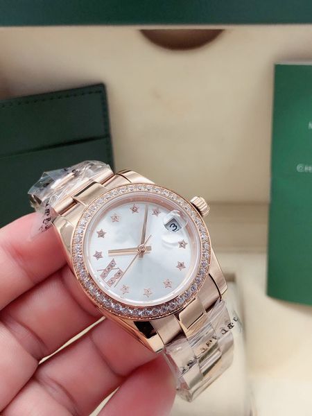 automatic women's mechanical wrist watch 31mm diamond ring mouth 2813 movement 316 fine steel high strength scratch-proof mirror fashio, Slivery;brown
automatic women's mechanical wrist watch 31mm diamond ring mouth 2813 movement 316 fine steel high strength scratch-proof mirror fashio, Slivery;brown