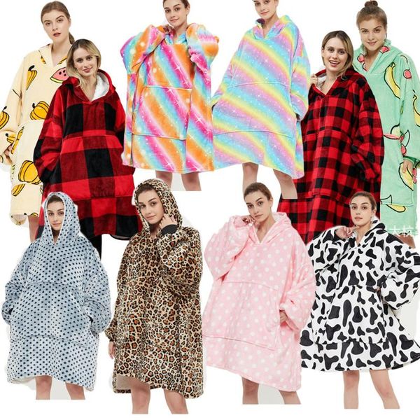 women's sleepwear oversized hoodie winter fleece blanket with sleeves hoody sweatshirts pullover leopard bathrobe women outdoor mujer 1, Black;red
women's sleepwear oversized hoodie winter fleece blanket with sleeves hoody sweatshirts pullover leopard bathrobe women outdoor mujer 1, Black;red