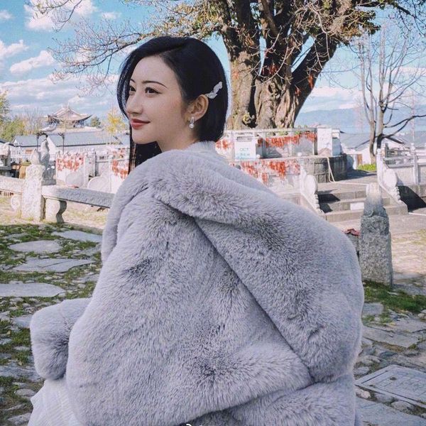 women's fur & faux women 2021 winter coat female thick warm jacket coats casual loose ladies outwear casaco feminino c465, Black
women's fur & faux women 2021 winter coat female thick warm jacket coats casual loose ladies outwear casaco feminino c465, Black
