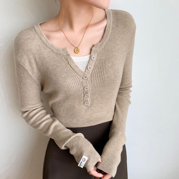 women's sweaters croysier womens 2021 fashion jumper button v neck long sleeve casual pullover sweater elegant ribbed knitted, White;black
women's sweaters croysier womens 2021 fashion jumper button v neck long sleeve casual pullover sweater elegant ribbed knitted, White;black