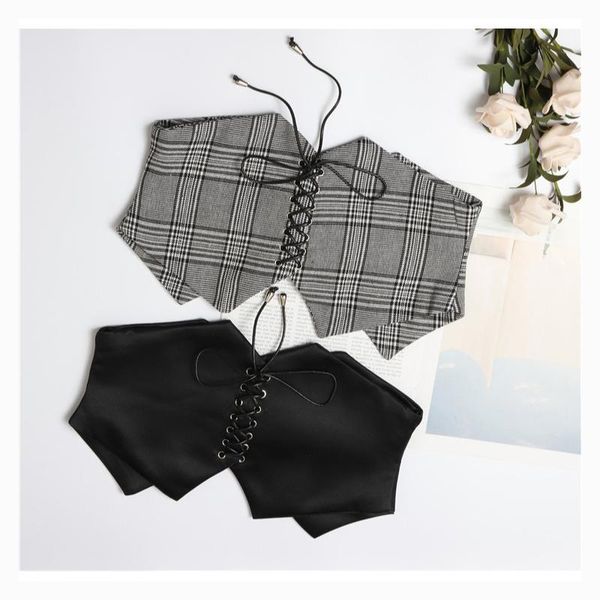 belts irregular plaid fabric vintage string clip design dual-use wide belt women's fashion accessories slimming waist corset, Black;brown
belts irregular plaid fabric vintage string clip design dual-use wide belt women's fashion accessories slimming waist corset, Black;brown