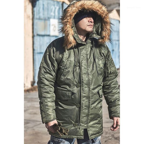 military men's thick mid-length large size middle-aged dad jacket authentic winter cotton clothing tide mens down & parkas, Black
military men's thick mid-length large size middle-aged dad jacket authentic winter cotton clothing tide mens down & parkas, Black
