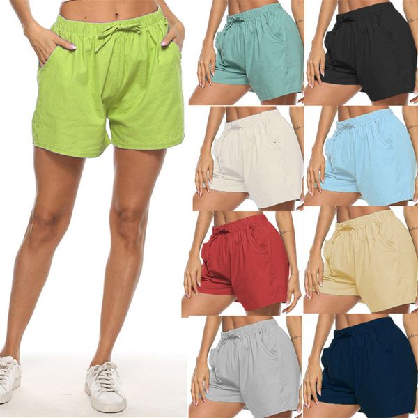 women cato and linen two sacks lace up effen color loose wipe pipes casual plus size shorts, White;black
women cato and linen two sacks lace up effen color loose wipe pipes casual plus size shorts, White;black