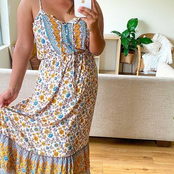 casual dresses 2021 spring beige floral straps summer buttons down long boho sleeveless dress for women beach plus size party wear, Black;gray
casual dresses 2021 spring beige floral straps summer buttons down long boho sleeveless dress for women beach plus size party wear, Black;gray