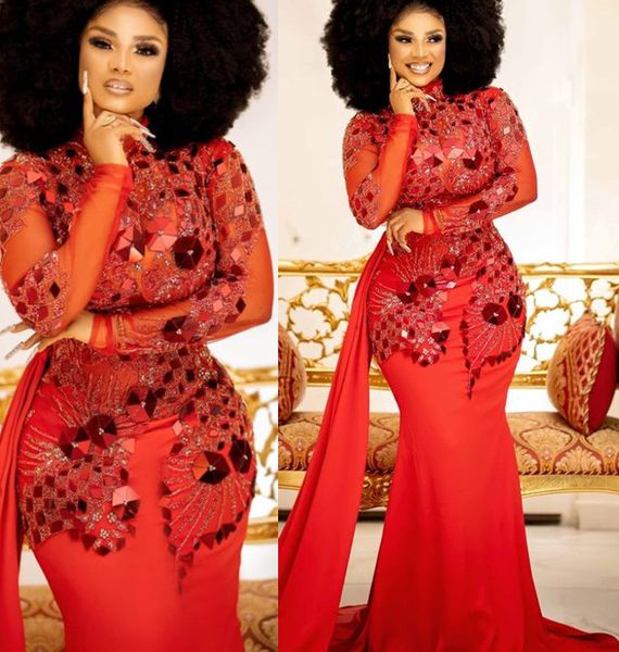2022 plus size arabic aso ebi luxurious red mermaid prom dresses beaded crystals evening formal party second reception birthday engagement g, Black
2022 plus size arabic aso ebi luxurious red mermaid prom dresses beaded crystals evening formal party second reception birthday engagement g, Black