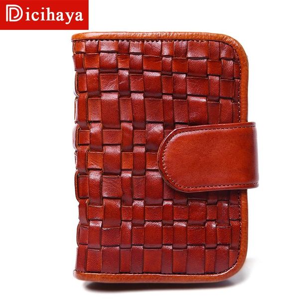 wallets dicihaya cowhide leather men's women wallet short woven bag clutch simple fashion women's hasp zipper, Red;black
wallets dicihaya cowhide leather men's women wallet short woven bag clutch simple fashion women's hasp zipper, Red;black