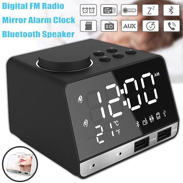 other clocks & accessories 2 in 1 mirror led display digital alarm clock bluetooth speaker dual usb ports intelligent fm audio tf play snooz
other clocks & accessories 2 in 1 mirror led display digital alarm clock bluetooth speaker dual usb ports intelligent fm audio tf play snooz