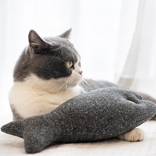 cat toys black fish catnip toy funny simulation pillow bite-resistant molar 30x13cm
cat toys black fish catnip toy funny simulation pillow bite-resistant molar 30x13cm