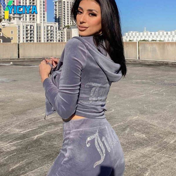 women's two piece pants hoodies zipper velvet suit y2k tracksuit women sweatshirt and winter velour cpnc, White
women's two piece pants hoodies zipper velvet suit y2k tracksuit women sweatshirt and winter velour cpnc, White