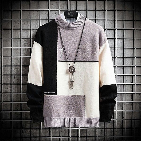 men's pullover sweater knitted color block stylish long sleeve sweater cardigans crew neck fall winter black khaki green r4zv#, White;black
men's pullover sweater knitted color block stylish long sleeve sweater cardigans crew neck fall winter black khaki green r4zv#, White;black