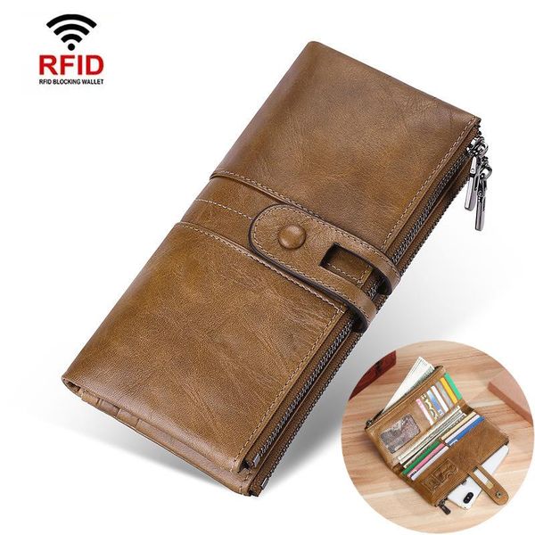 wallets genuine leather women long purse male rfid clutches money handbag handy passport walet for cell phone card holder, Red;black
wallets genuine leather women long purse male rfid clutches money handbag handy passport walet for cell phone card holder, Red;black
