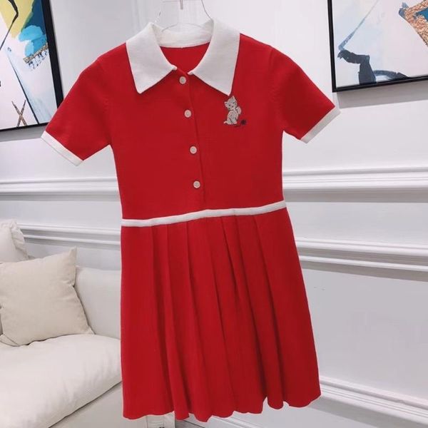 girls red dress college style cute kitten and alphabet embroidery summer dress 2021 spring summer new arrive, Red;yellow
girls red dress college style cute kitten and alphabet embroidery summer dress 2021 spring summer new arrive, Red;yellow