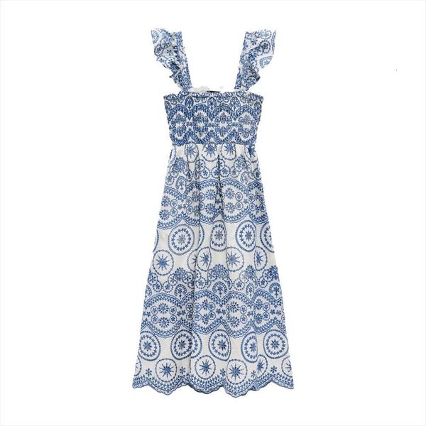 za summer temperament was thin women dress and chic ruffled long hollow embroidery strap, Black;gray
za summer temperament was thin women dress and chic ruffled long hollow embroidery strap, Black;gray