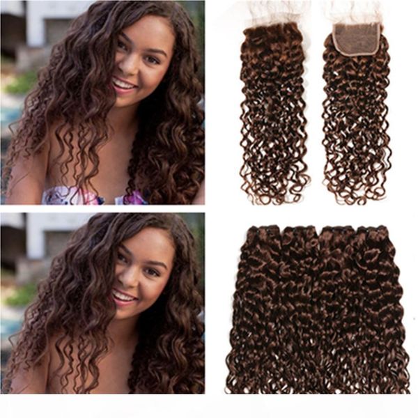 #4 dark brown wet and wavy malaysian hair 4bundles with closure chocolate brown water wave human hair weave bundles with 4x4 lace closure, Black;brown
#4 dark brown wet and wavy malaysian hair 4bundles with closure chocolate brown water wave human hair weave bundles with 4x4 lace closure, Black;brown