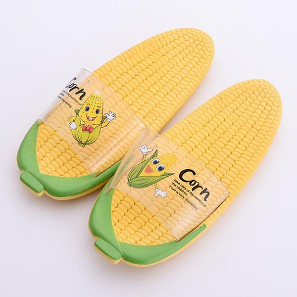 slippers creative corn home interior women pvc bathroom non-slip summer word drag beach shoes, Black
slippers creative corn home interior women pvc bathroom non-slip summer word drag beach shoes, Black