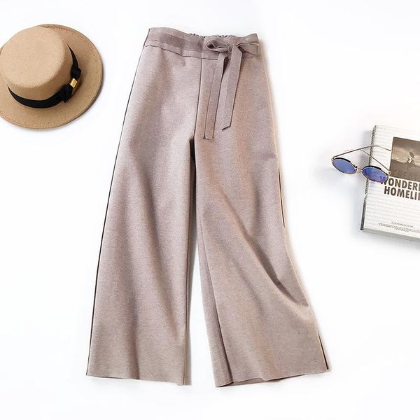 women's pants & capris cloth wide-legged women hang down feeling high waist light straight leg pant girl loose of woolen 838, Black;white
women's pants & capris cloth wide-legged women hang down feeling high waist light straight leg pant girl loose of woolen 838, Black;white
