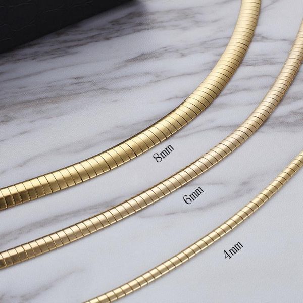 chokers pretty choker chain stainless steel flat thin link collar beauty womens girls necklace 45cm, Golden;silver
chokers pretty choker chain stainless steel flat thin link collar beauty womens girls necklace 45cm, Golden;silver