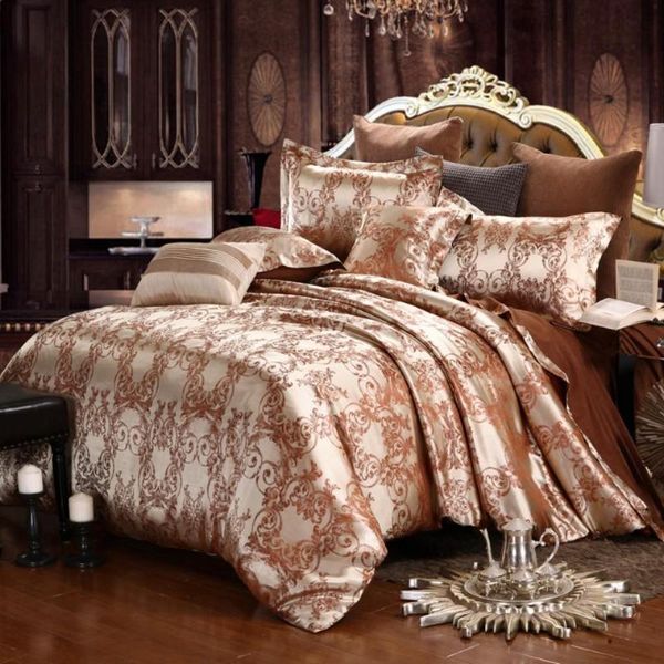 bedding sets luxury silk satin jacquard duvet cover set king size bed sheets and pillowcases gold quilt for adults
bedding sets luxury silk satin jacquard duvet cover set king size bed sheets and pillowcases gold quilt for adults