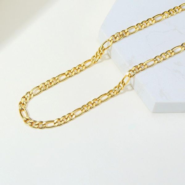 chokers figaro chain necklace stainless steel link gold filled choker layered women girls, Golden;silver
chokers figaro chain necklace stainless steel link gold filled choker layered women girls, Golden;silver