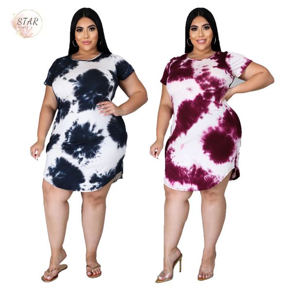 2021 new plus size summer women tie dye casual short sleeve mini es straight above knee elegant outfit wholesale dropshipping zhte, Black;gray
2021 new plus size summer women tie dye casual short sleeve mini es straight above knee elegant outfit wholesale dropshipping zhte, Black;gray