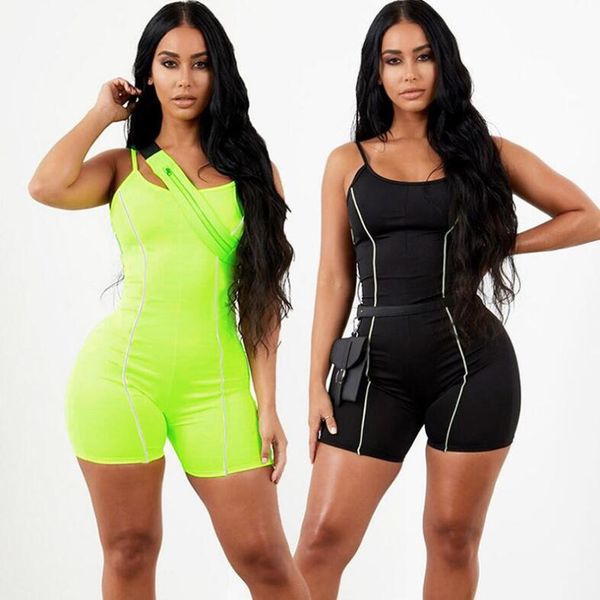women's jumpsuits & rompers backless splicing reflective sling jumpsuit, Black;white
women's jumpsuits & rompers backless splicing reflective sling jumpsuit, Black;white