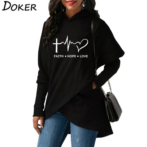 autumn winter women hoodies sweatshirts casual plus size faith printed hooded sweatshirt female loose christmas hoodie warm 201112, Black
autumn winter women hoodies sweatshirts casual plus size faith printed hooded sweatshirt female loose christmas hoodie warm 201112, Black