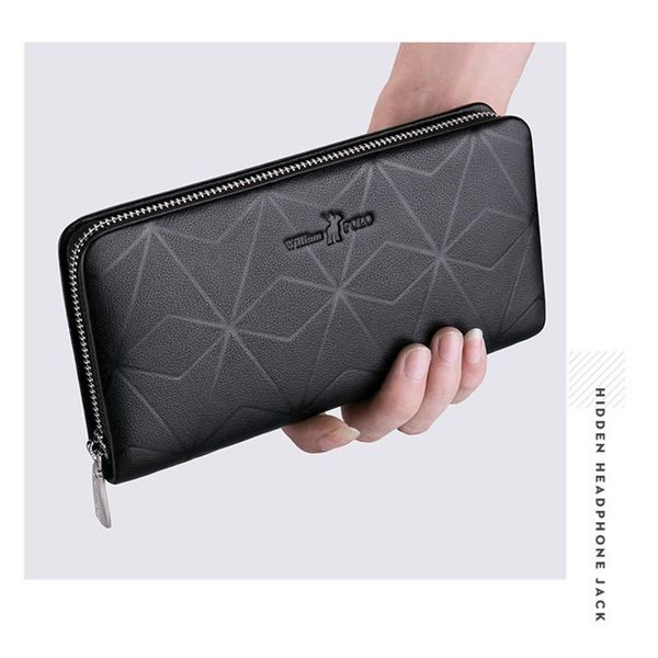 wallets williampolo men's wallet multi-function zipper clutch bag europe and the united states first layer leather handbag, Red;black
wallets williampolo men's wallet multi-function zipper clutch bag europe and the united states first layer leather handbag, Red;black